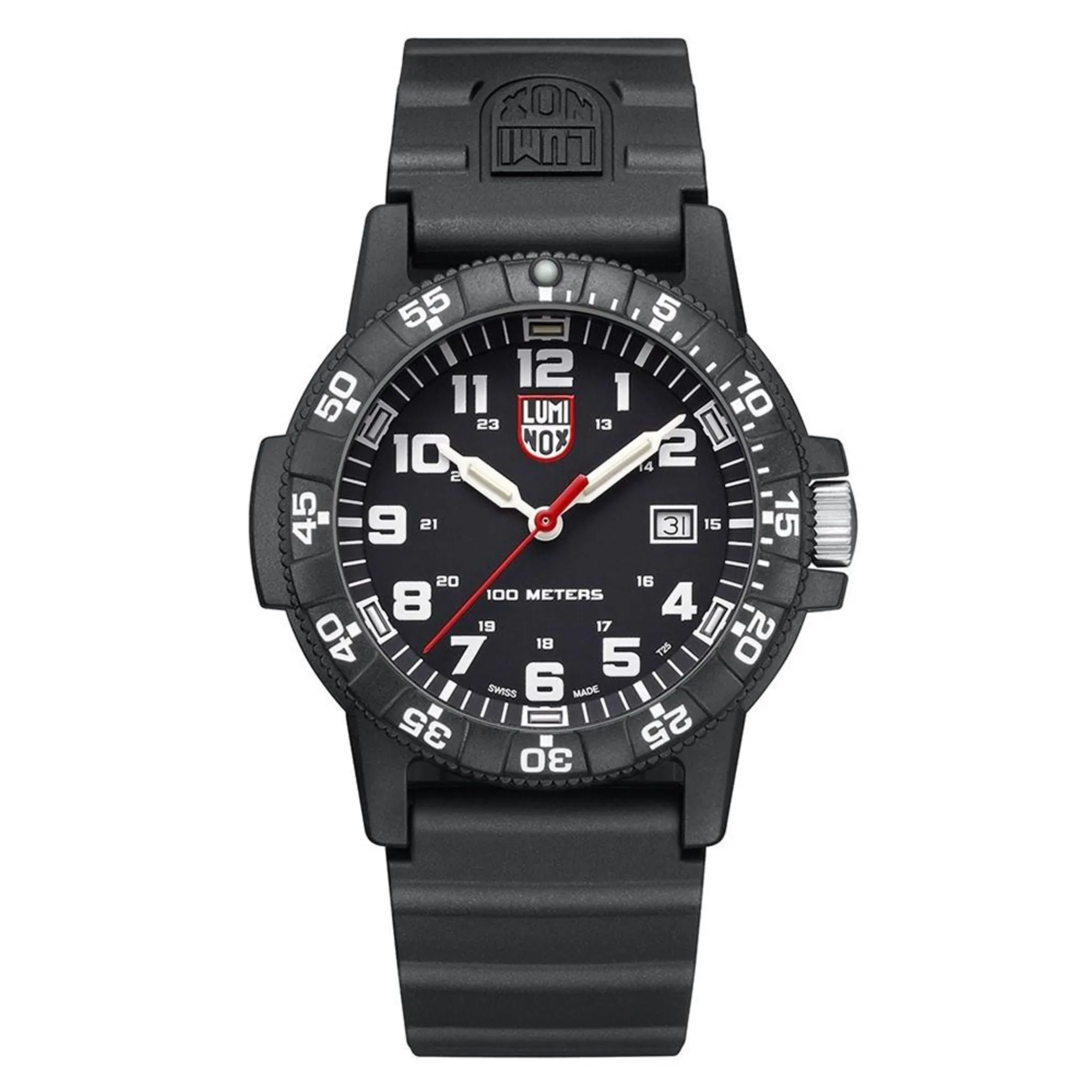 Luminox Men's Sea Turtle Giant 0320 Series Black Polyurethane Strap Black Analog Dial Quartz Watch - XS.0321.L