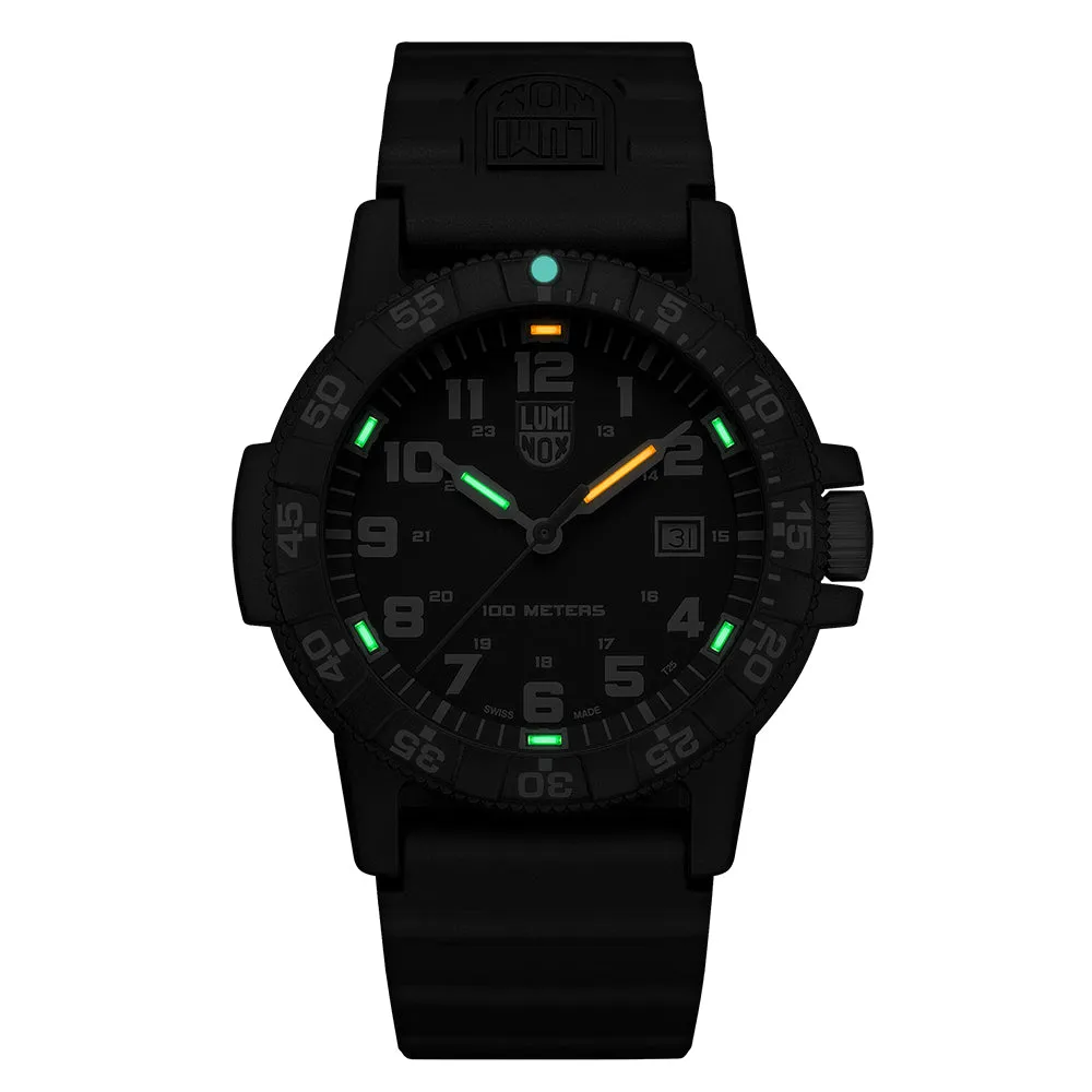 Luminox Men's Sea Turtle Giant 0320 Series Black Polyurethane Strap Black Analog Dial Quartz Watch - XS.0321.L