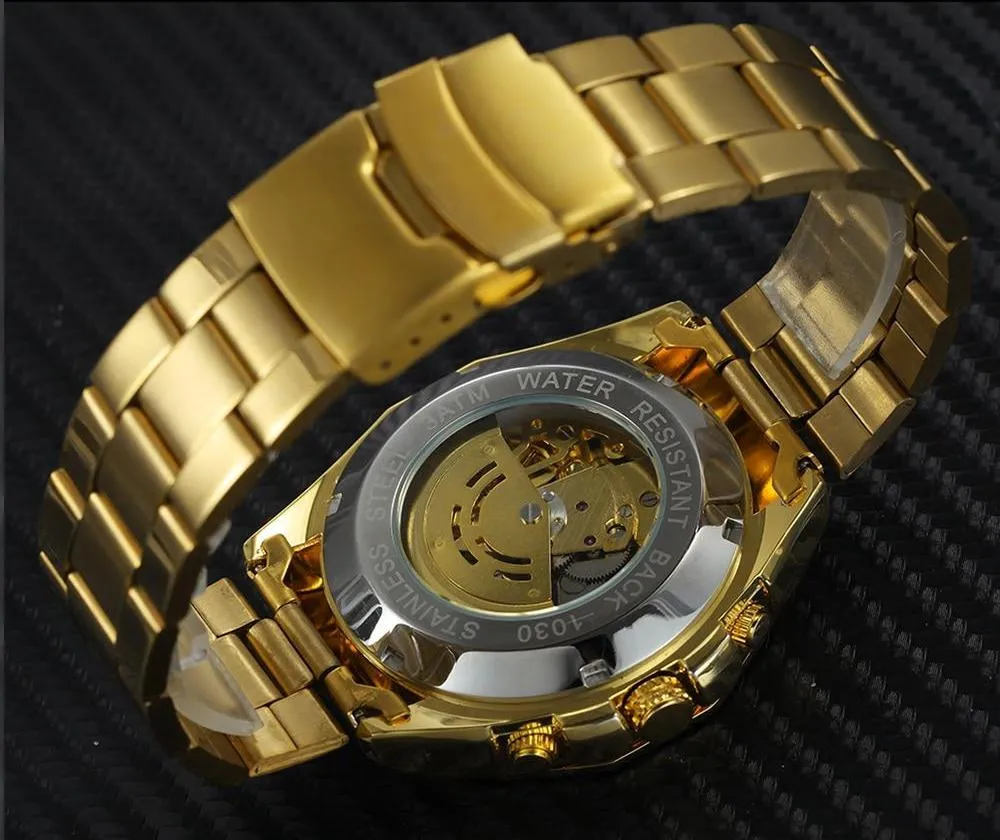 Luxury 3D Bezel Automatic Skeleton Watch