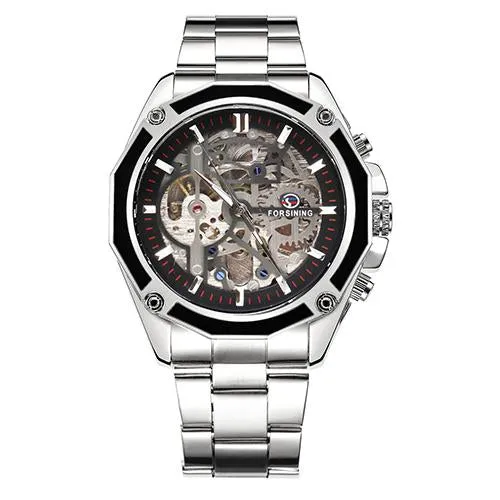 Luxury 3D Bezel Automatic Skeleton Watch