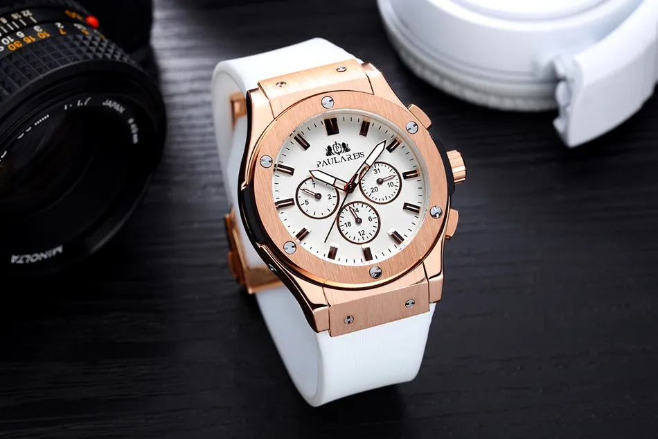 Luxury Automatic Sports Watch - Rubber Strap