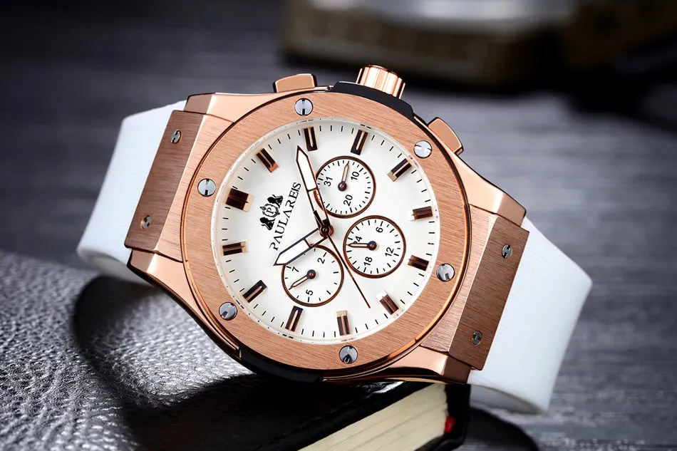 Luxury Automatic Sports Watch - Rubber Strap