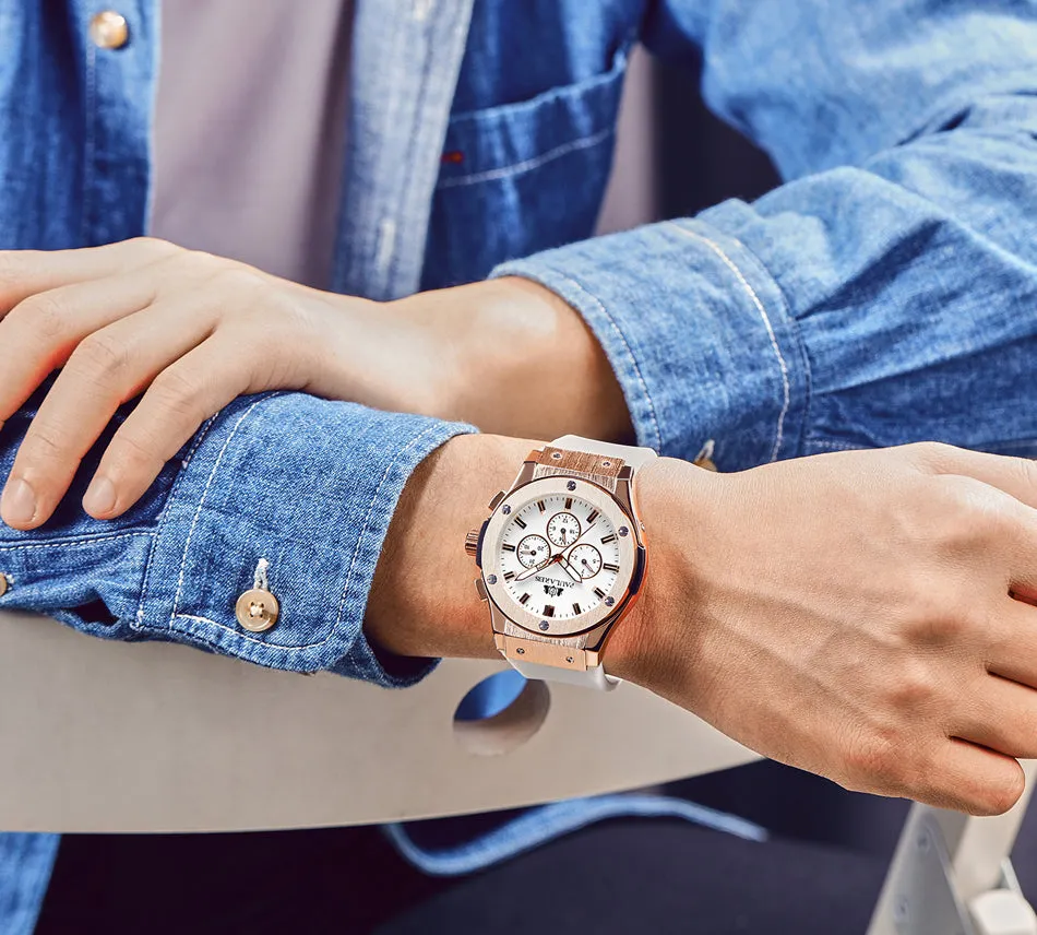 Luxury Automatic Sports Watch - Rubber Strap