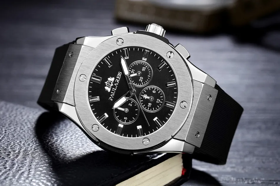 Luxury Automatic Sports Watch - Rubber Strap