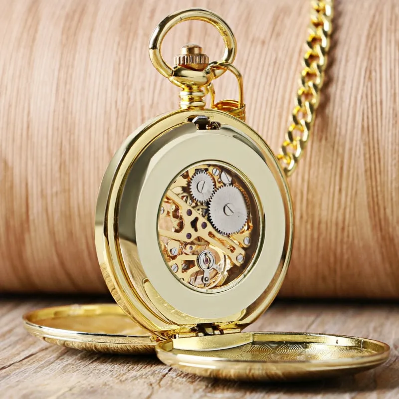 Luxury Smooth Roman Numerals Vintage Mechanical Chain Gift