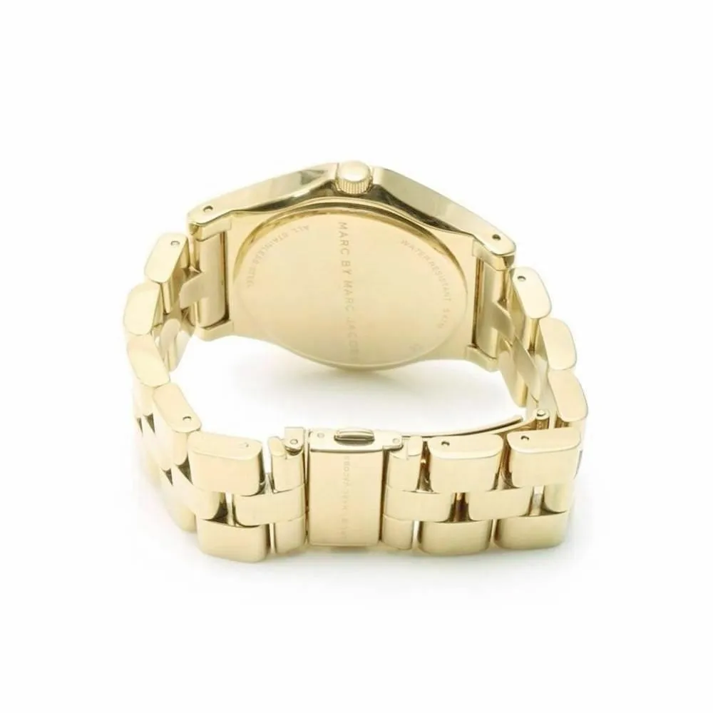 Marc By Marc Jacobs Gold Rivera White Dial Quartz Women's Watch MBM3137