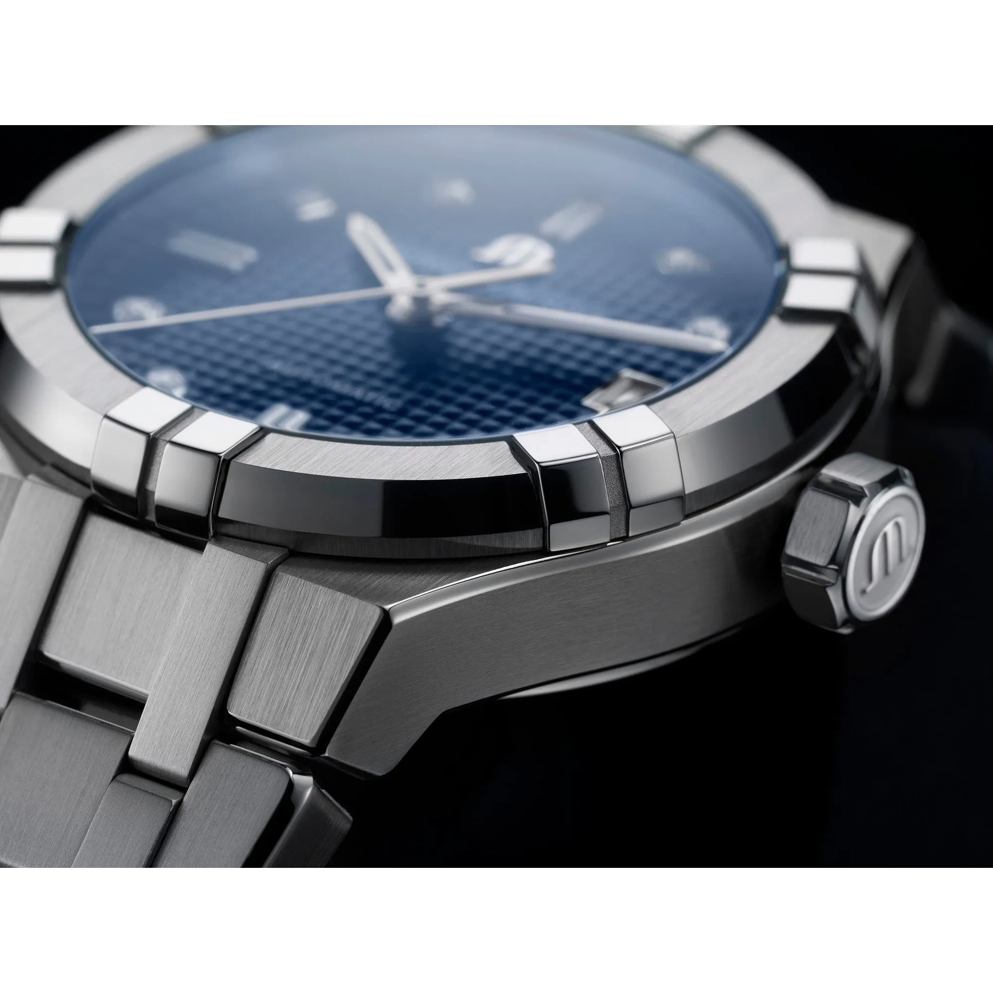 Maurice Lacroix Ladies Blue Aikon Automatic Watch AI6006-SS002-450-1