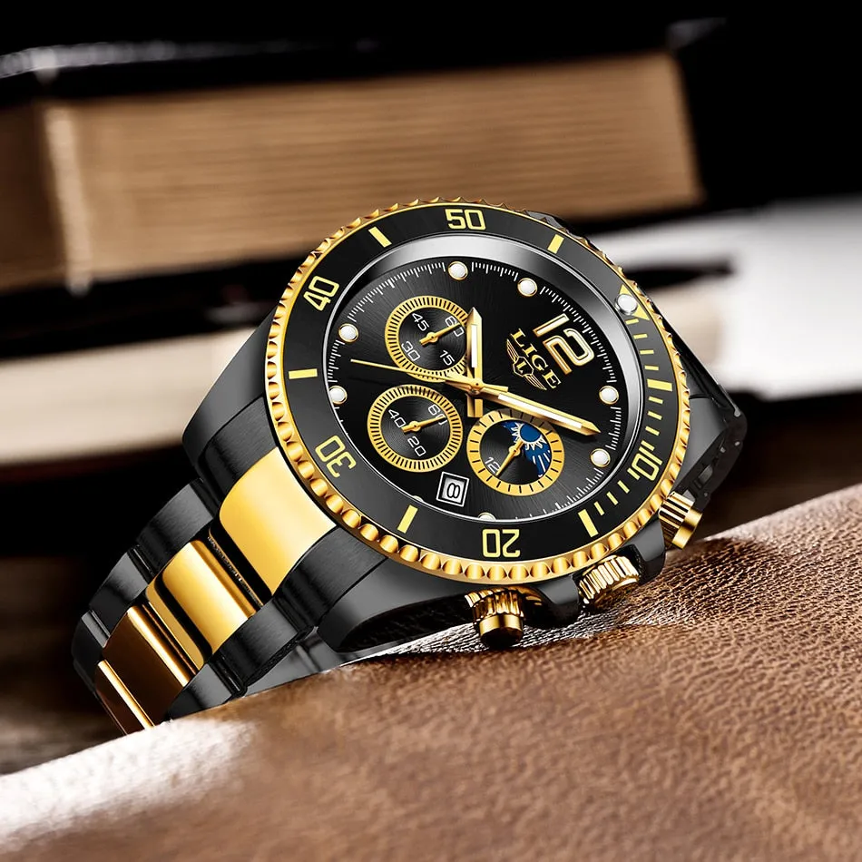Men Business Stainless Luxury Watch - Quartz