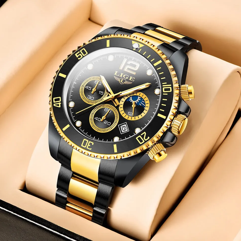 Men Business Stainless Luxury Watch - Quartz
