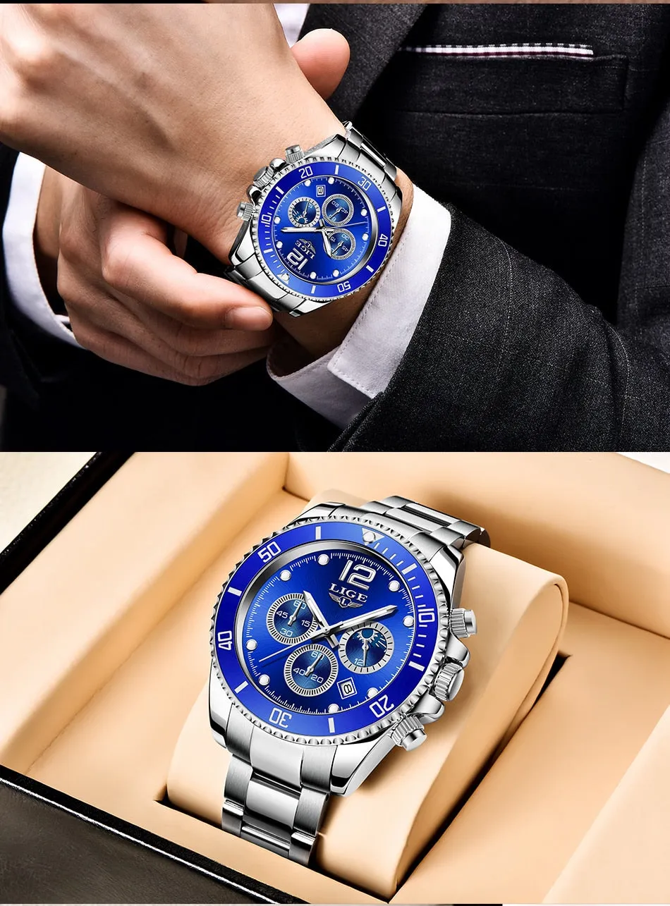 Men Business Stainless Luxury Watch - Quartz