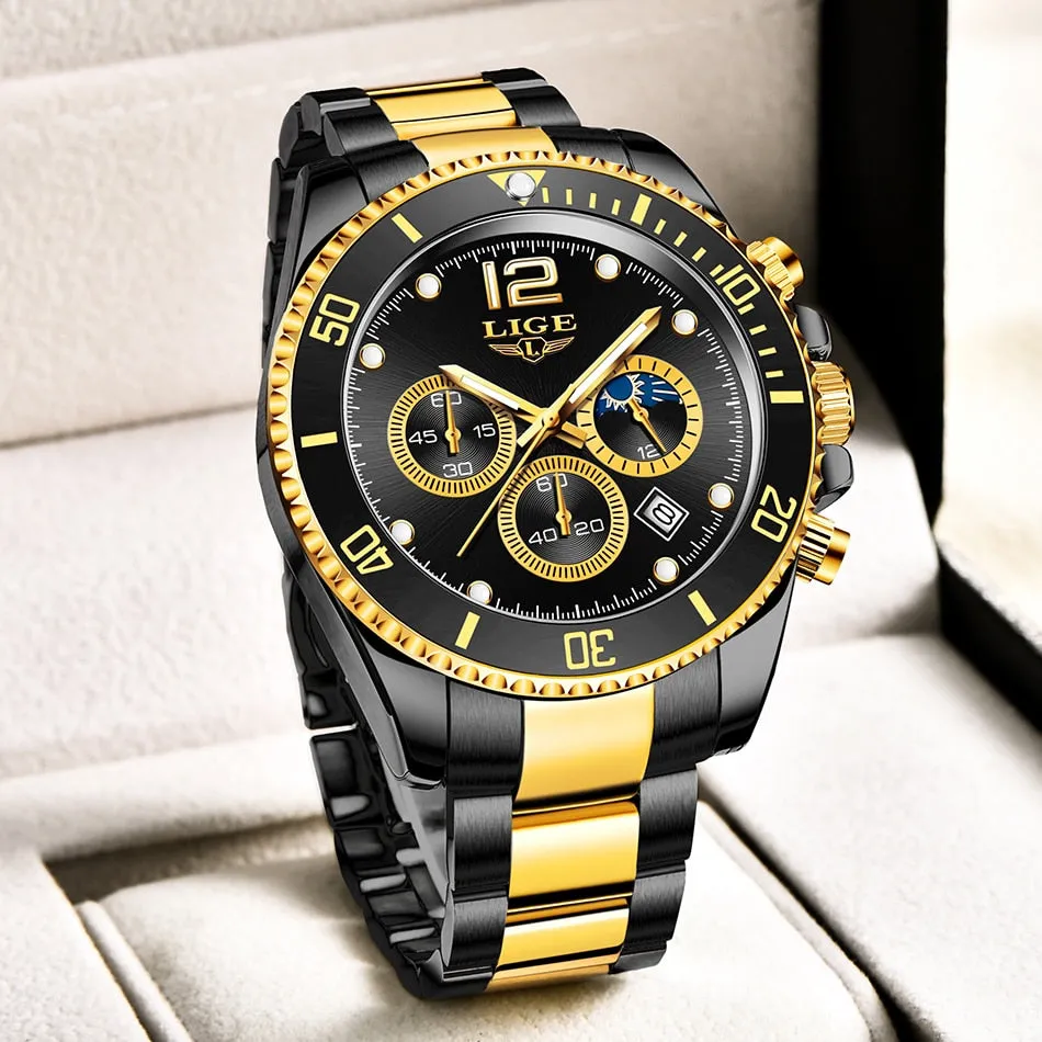 Men Business Stainless Luxury Watch - Quartz