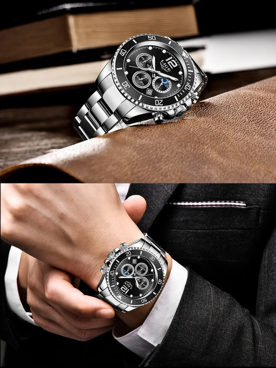 Men Business Stainless Luxury Watch - Quartz