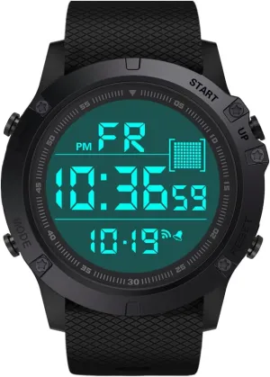 Men's Digital Sports Watch Military Electronic Waterproof Wrist Watches for Men with Stopwatch Countdown Timer Alarm Date LED Backlight
