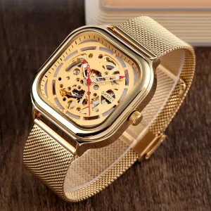 Men's Mechanical Dial Square Analog Watches