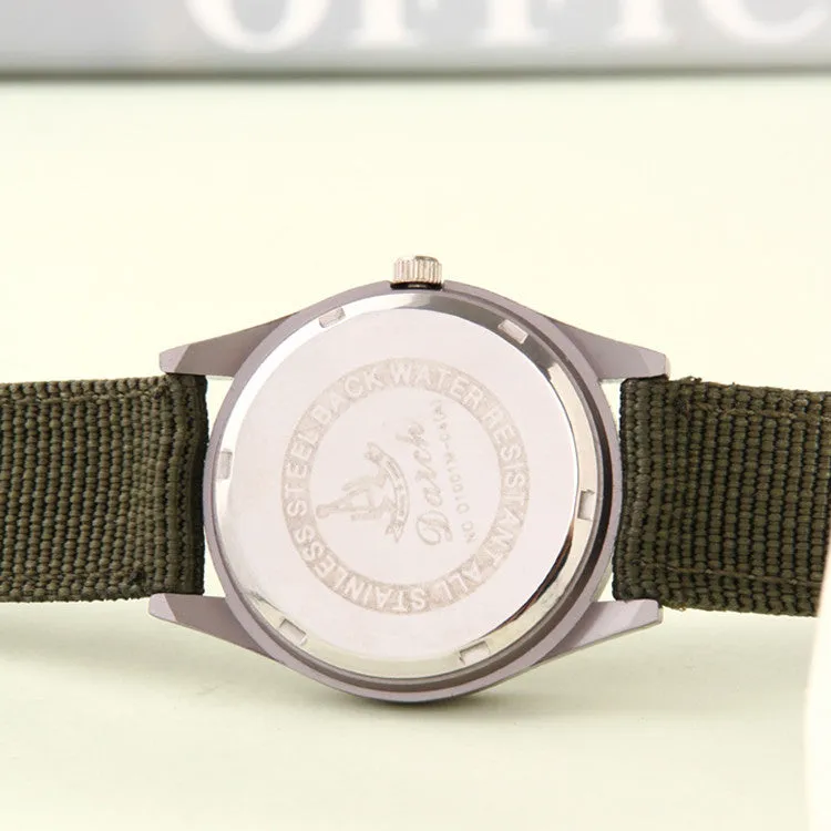 Men's outdoor sports new watch soki canvas brand military watches,automatic accurate calendar watch,leisure fashion watches