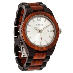 Men's Wood Watch Ebony & Rose Wooden Watch