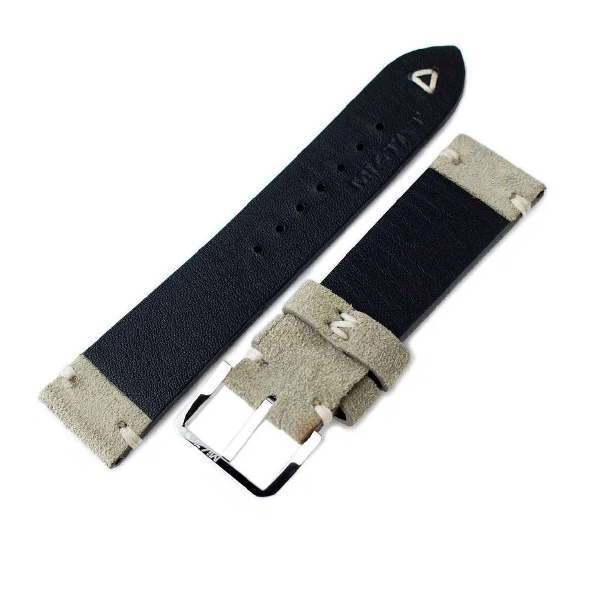 MiLTAT Grey Green Nubuck, Beige St. Polished