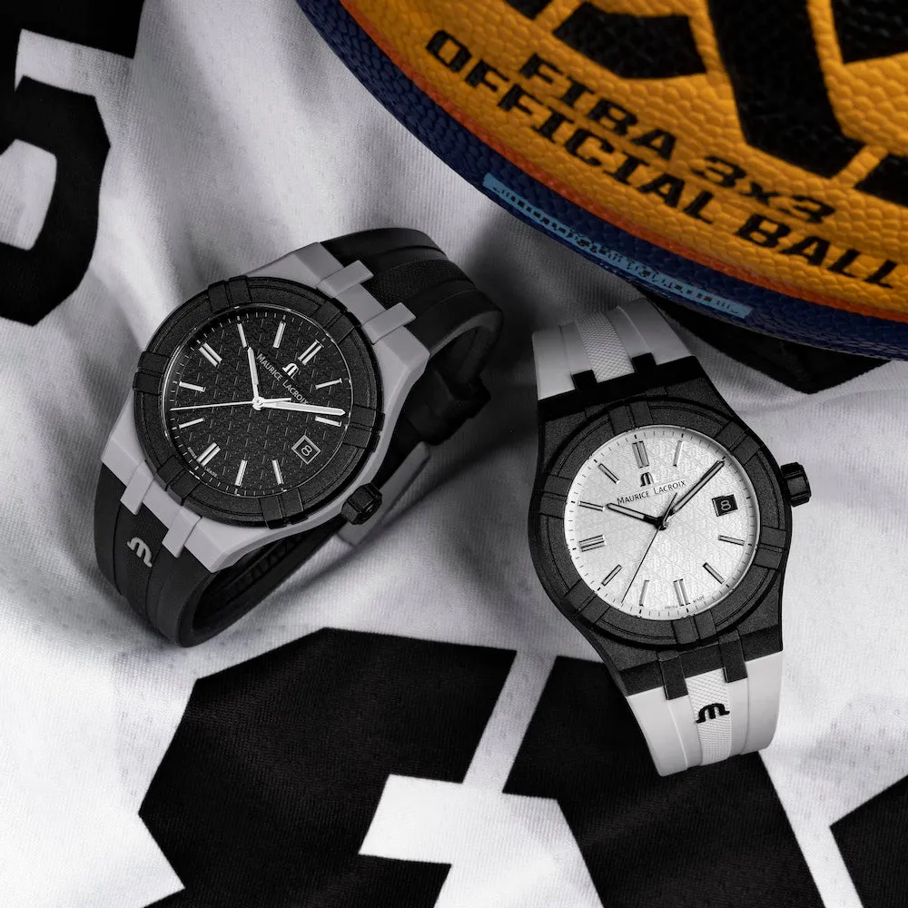 ML Watch Aikon Quartz TIDE FIBA Black White Special Edition D
