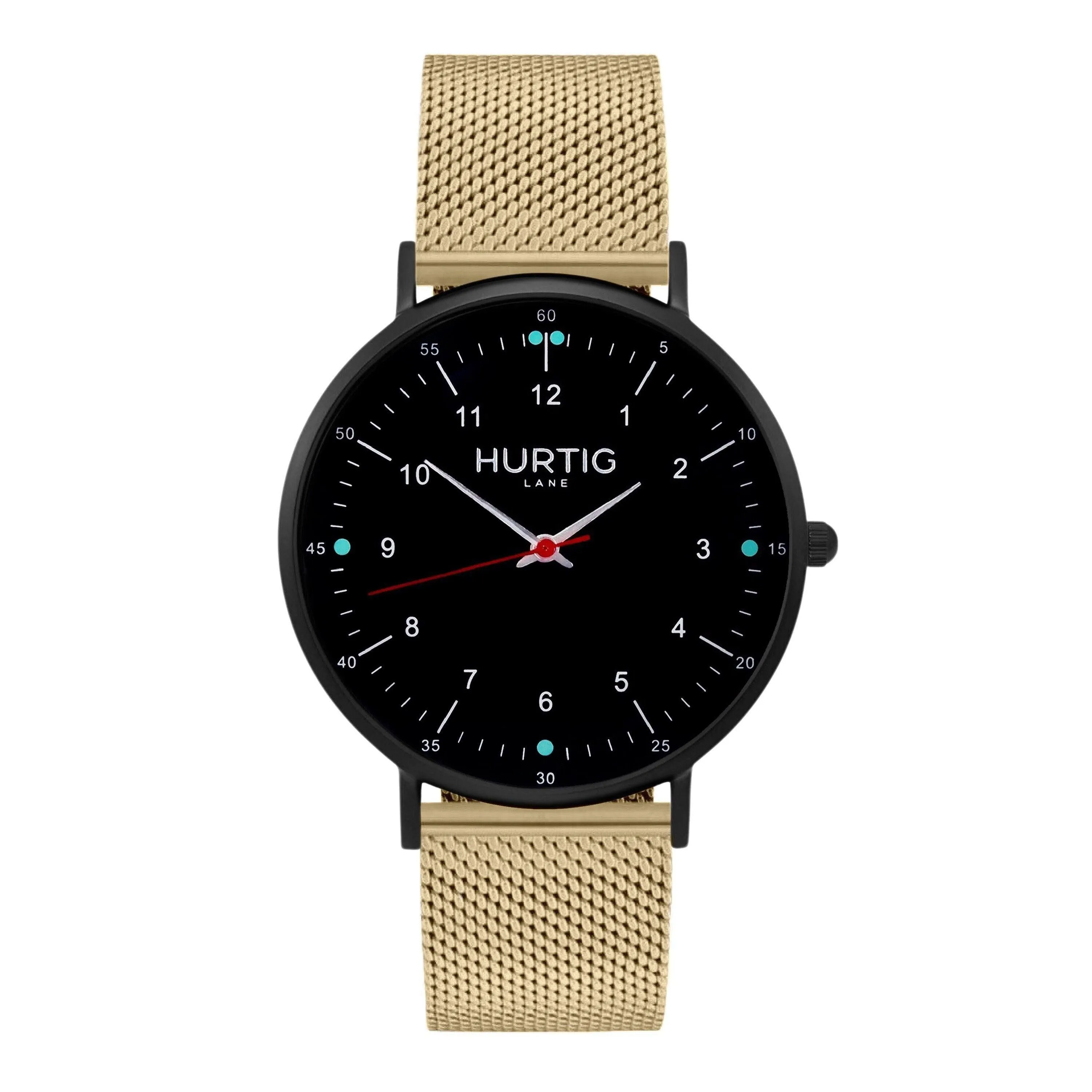Moderno Stainless Steel Watch All Black & Silver