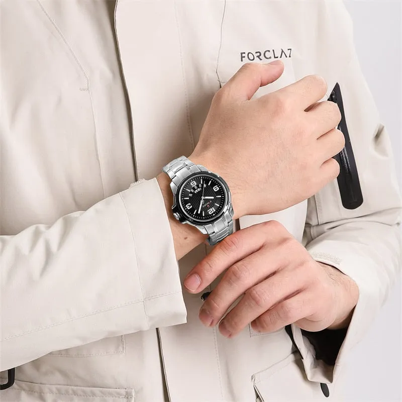 NAVIFORCE 9215S Brand New Original Watches For Men Business Classic Stainless Steel Waterproof Wristwatches Male Fashion Sports Clock