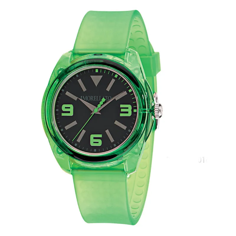 Neon Green Colours Waterproof Watch
