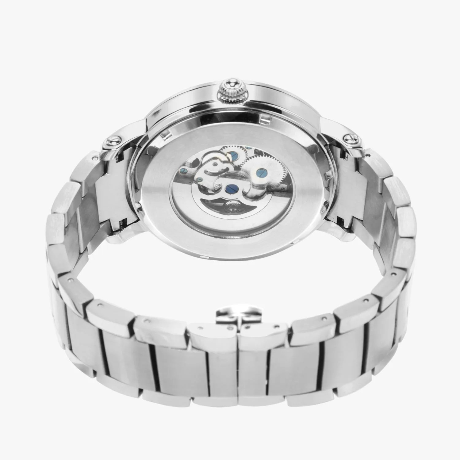 New  Zebra Drip - Tablue Steel Strap Automatic Watch (With Indicators)