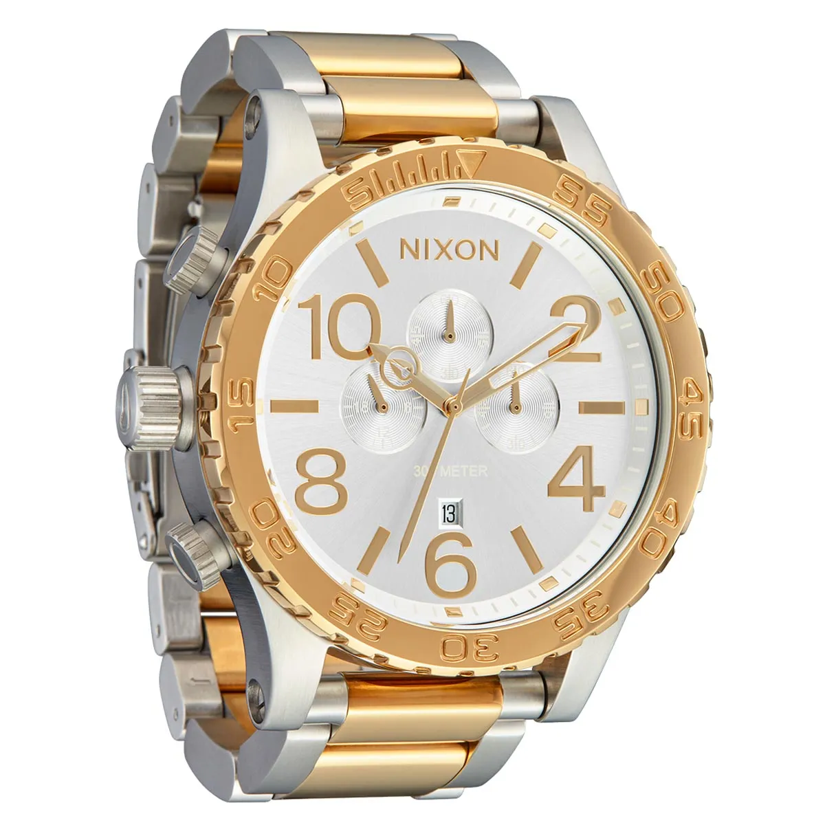 Nixon 51-30 Chrono 2024 Watch - Silver/Gold
