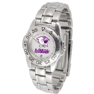 Northwestern Wildcats Ladies Steel Band Sports Watch