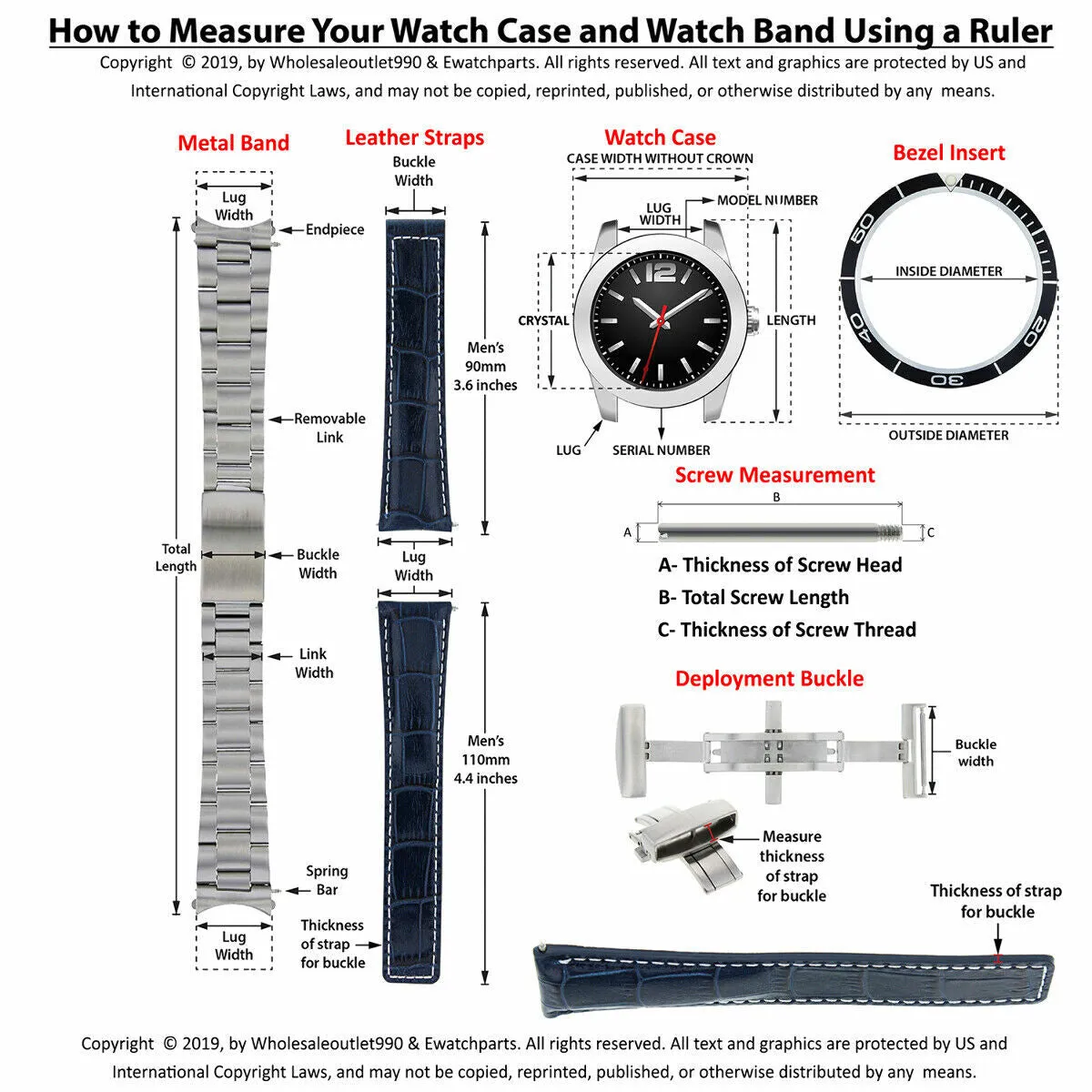 OYSTER WATCH BAND BRACELET FOR MEN ROLEX SEADWELLER WATCH MATTE 20MM HEAVY 316L