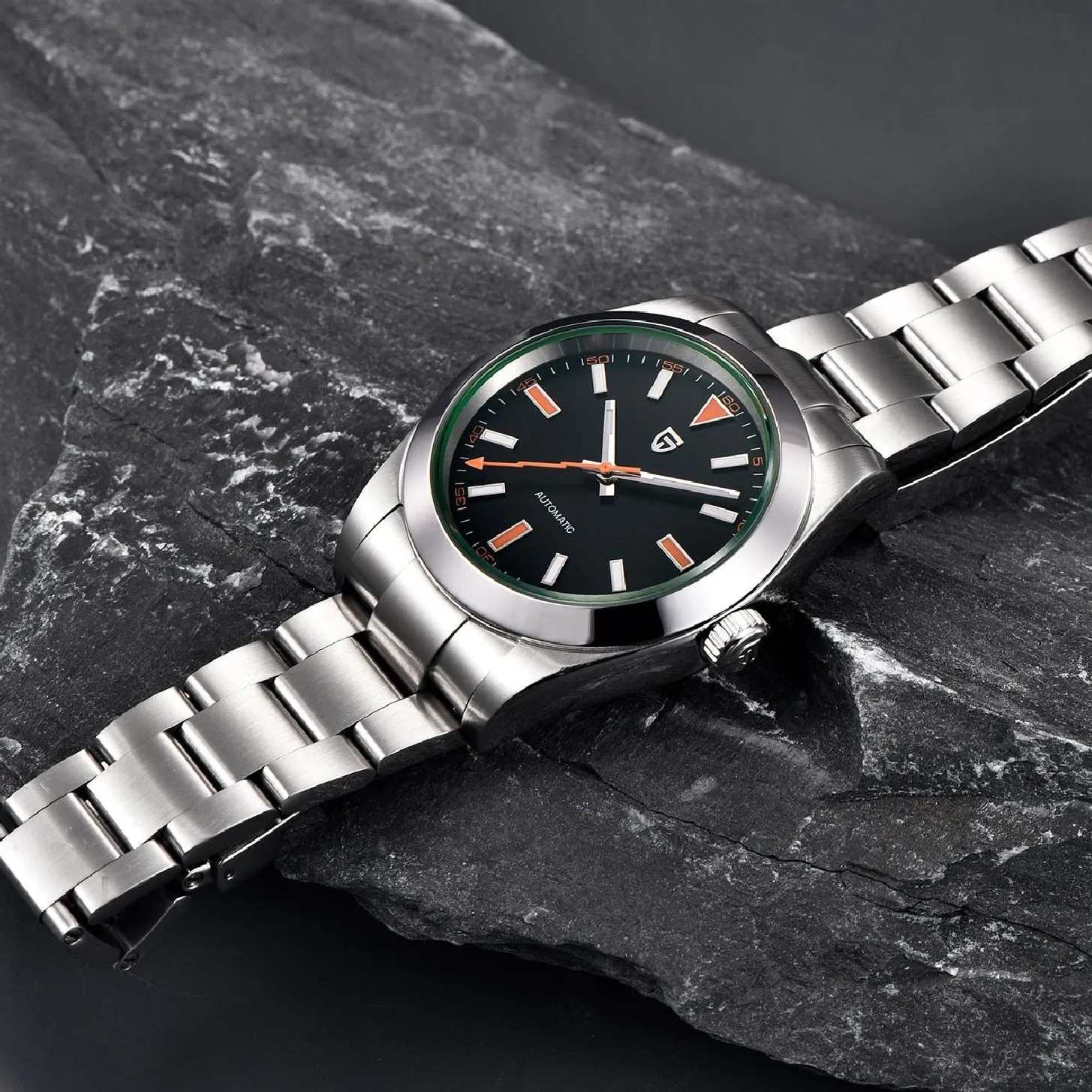 PAGANI DESIGN Green Glass Men&#39;s Mechanical Watches Luxury Sapphire Automatic Watch For Men NH35A Stainless steel Dive Clock 2022