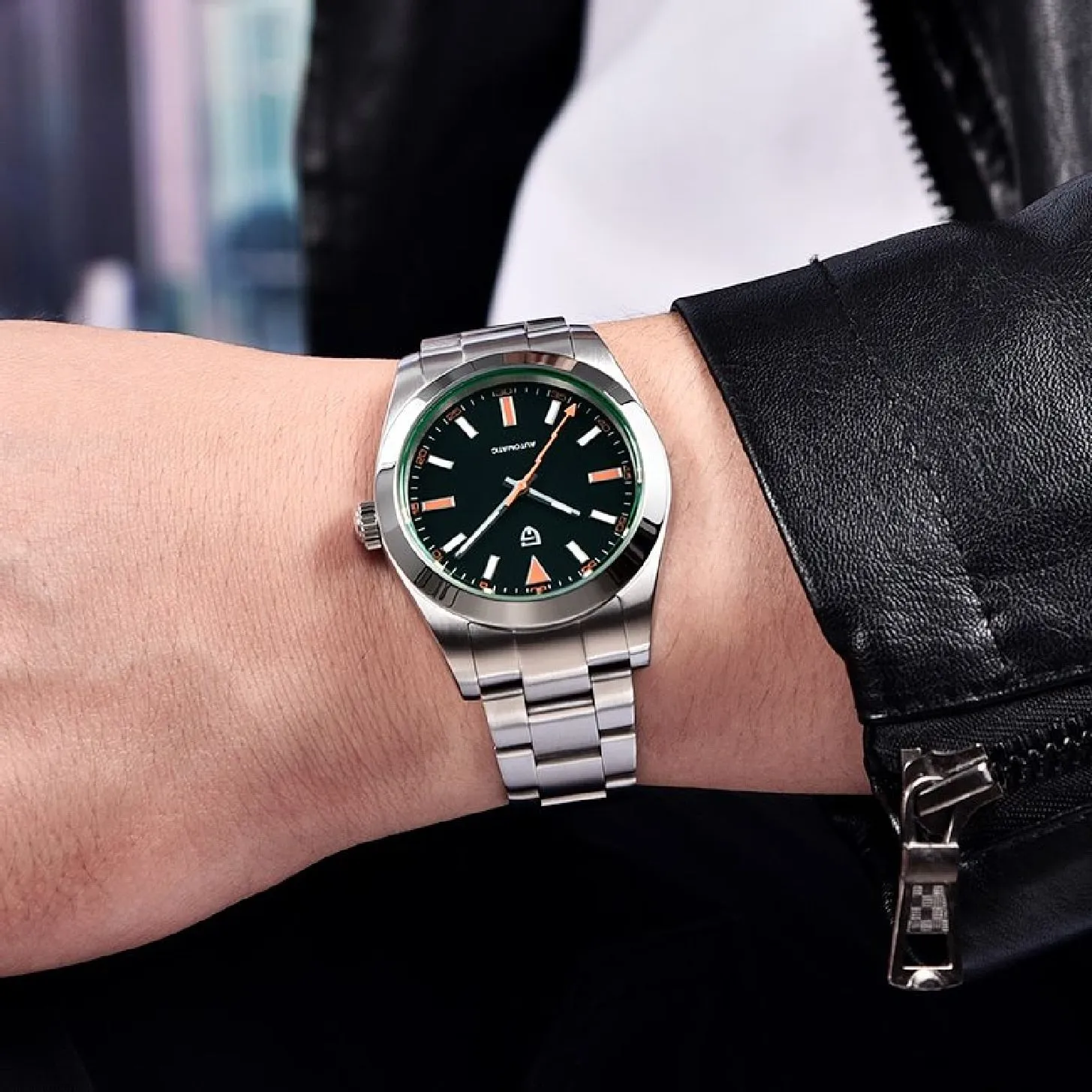 PAGANI DESIGN Green Glass Men&#39;s Mechanical Watches Luxury Sapphire Automatic Watch For Men NH35A Stainless steel Dive Clock 2022
