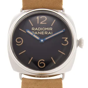 Panerai Radiomir Hand Wind Black Dial Men's Watch PAM00720