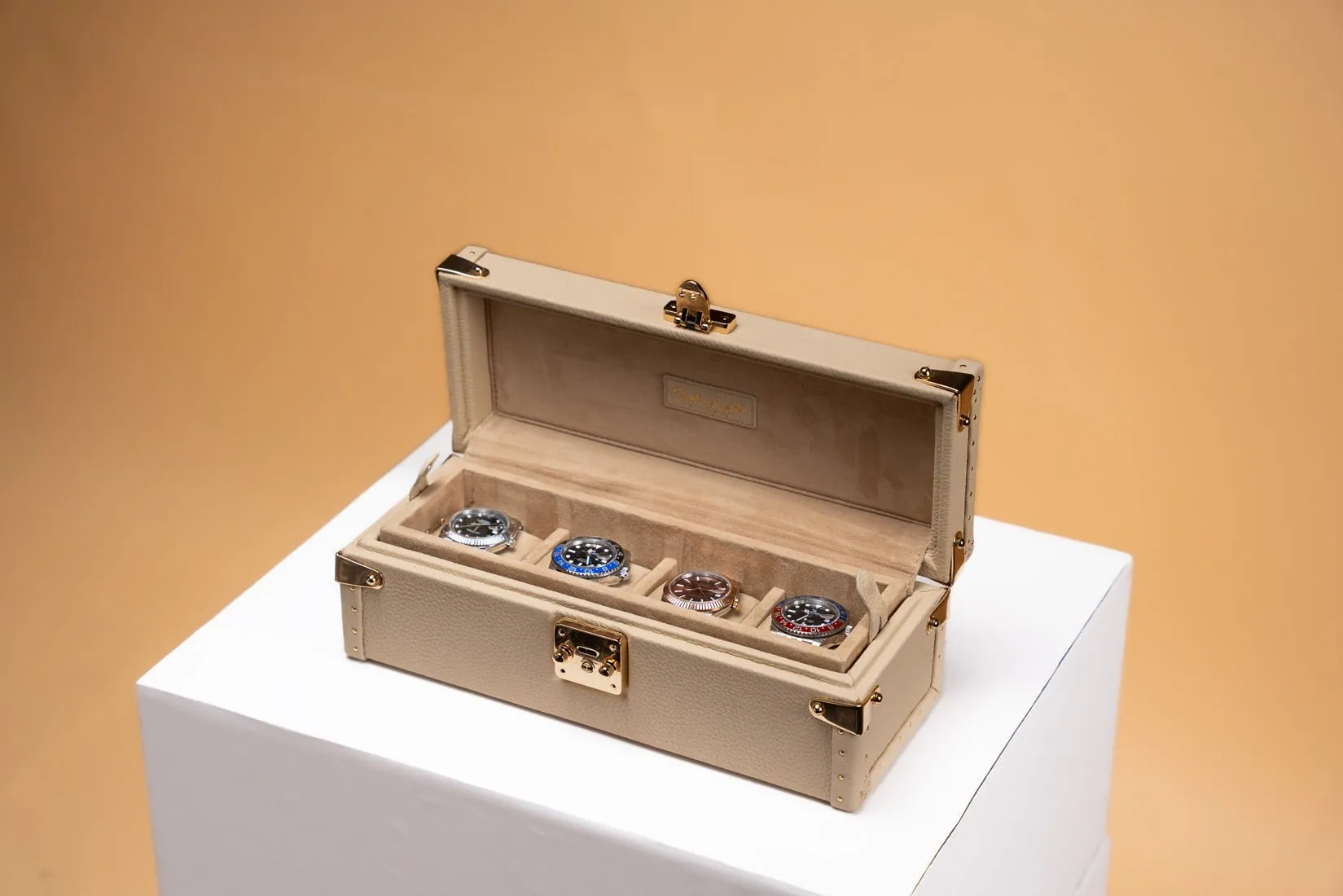 Petra Watch Case - Togo Light Cream