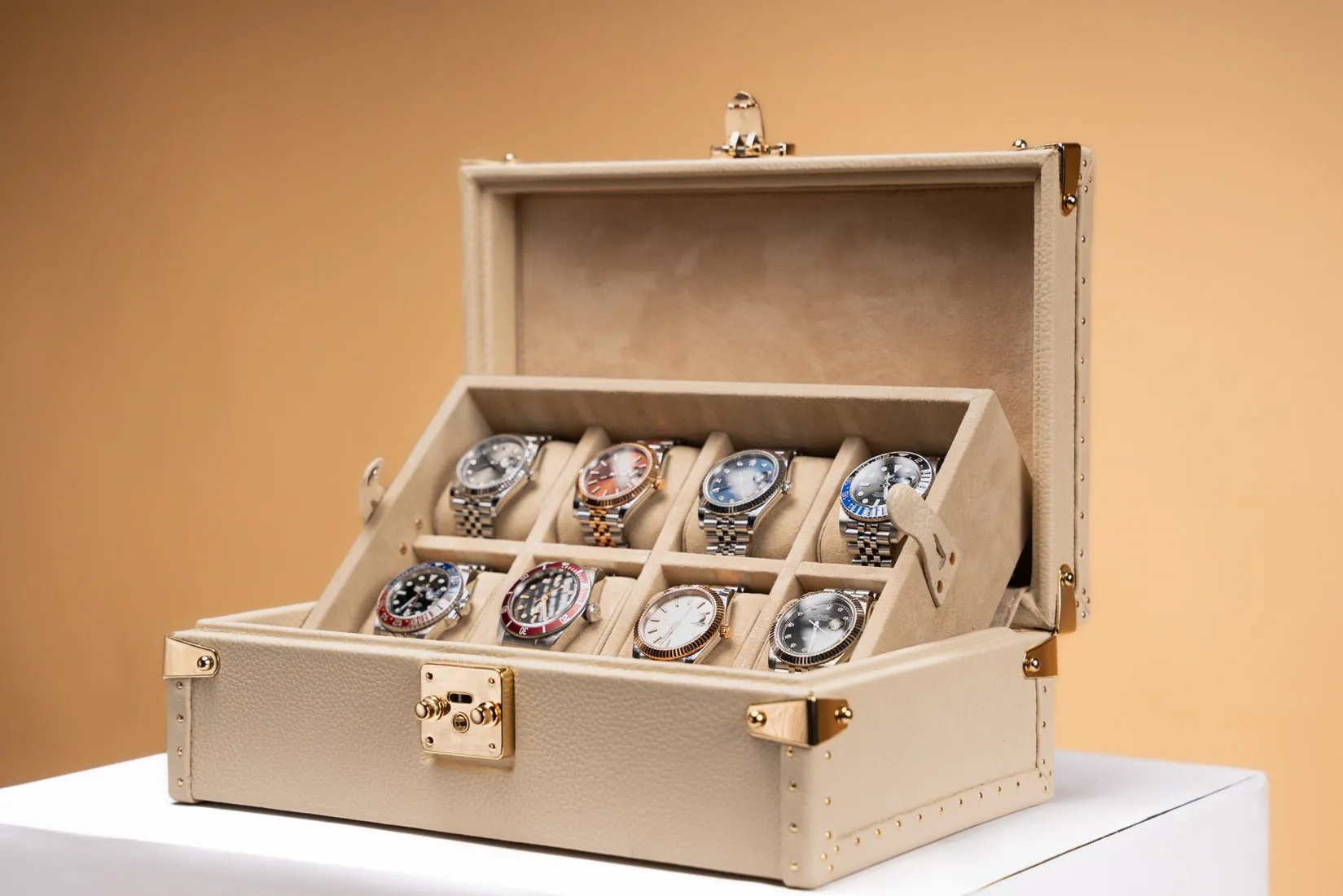 Petra Watch Case - Togo Light Cream