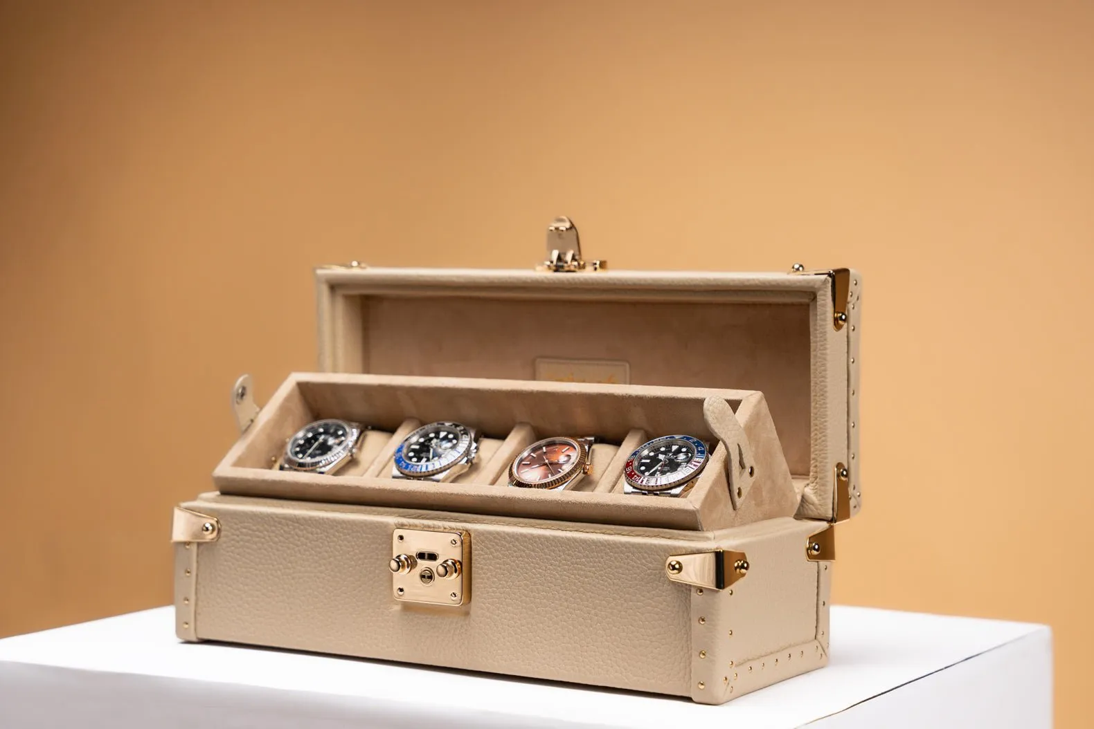 Petra Watch Case - Togo Light Cream