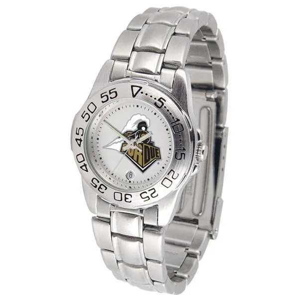 Purdue Boilermakers Ladies Steel Band Sports Watch
