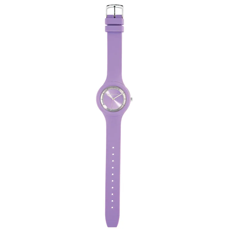 Purple Lilac & Silver Colours Waterproof Watch