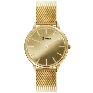 Q-Era Gold Mesh Women's  Watch - QV2808-6