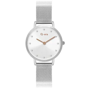 Q-Era Silver Mesh Women's  Watch - QV2803-27