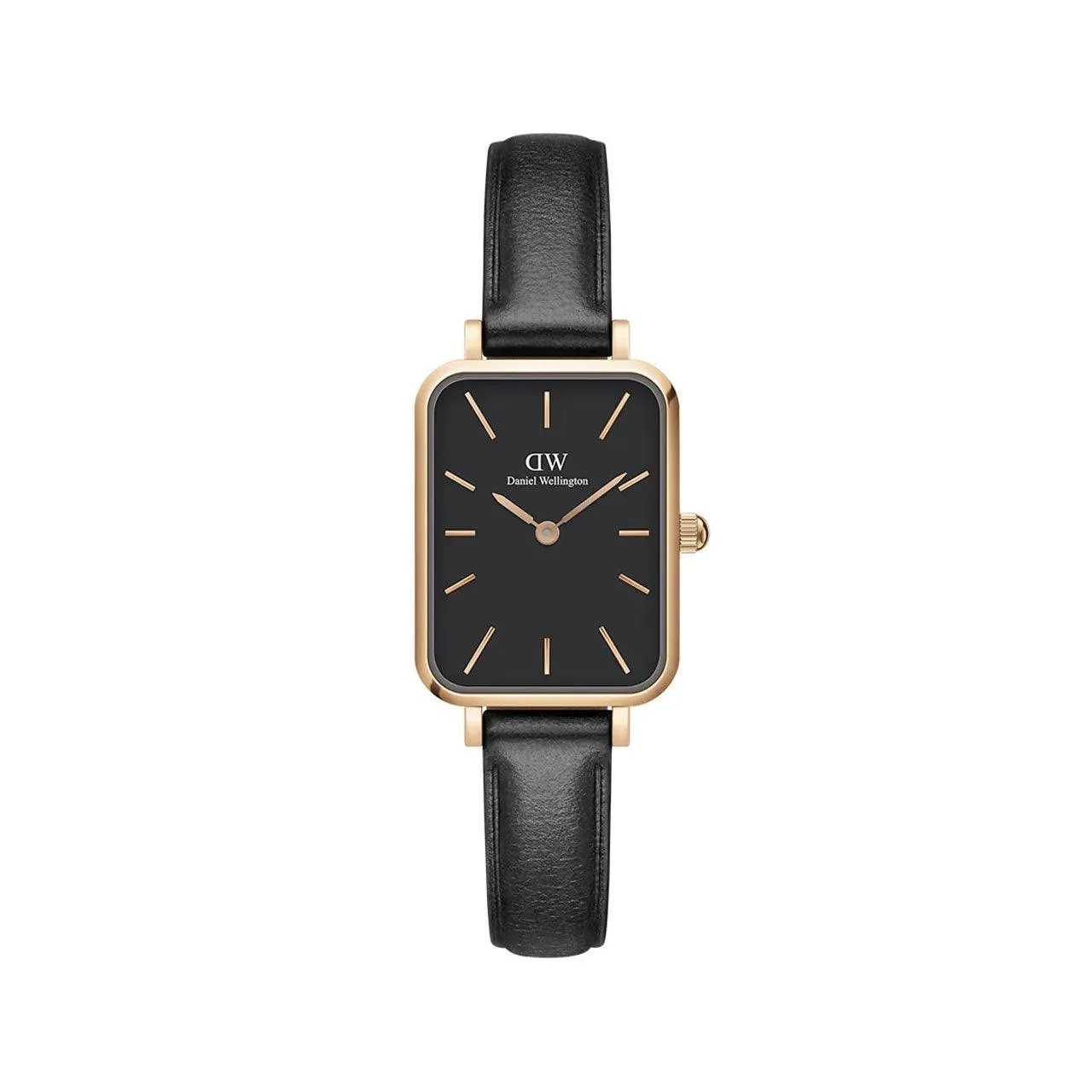 Quadro Pressed Sheffield - Black & Rose Gold Watch