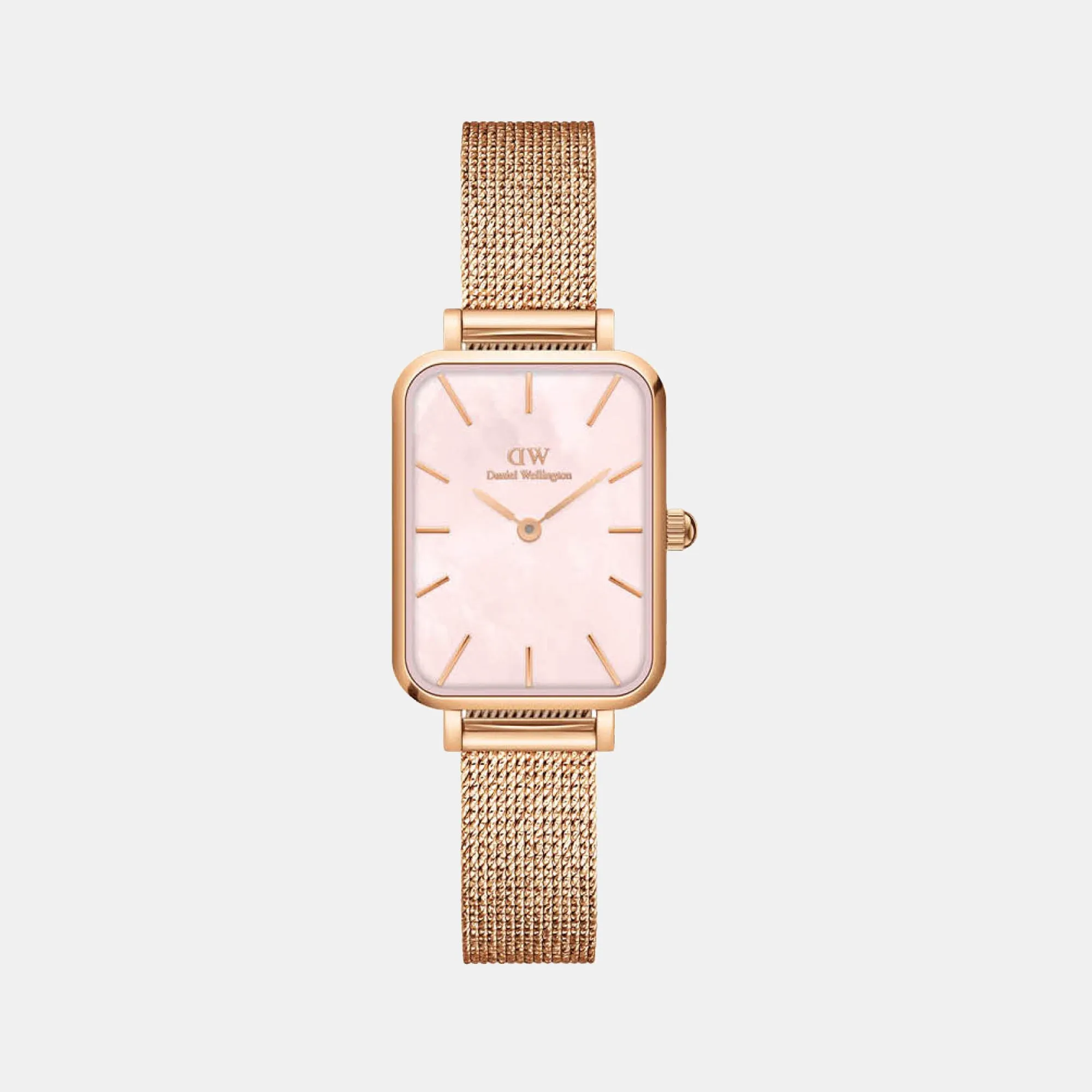 Quadro Women's Mother Of Pearl Analog Stainless Steel Watch DW00100510