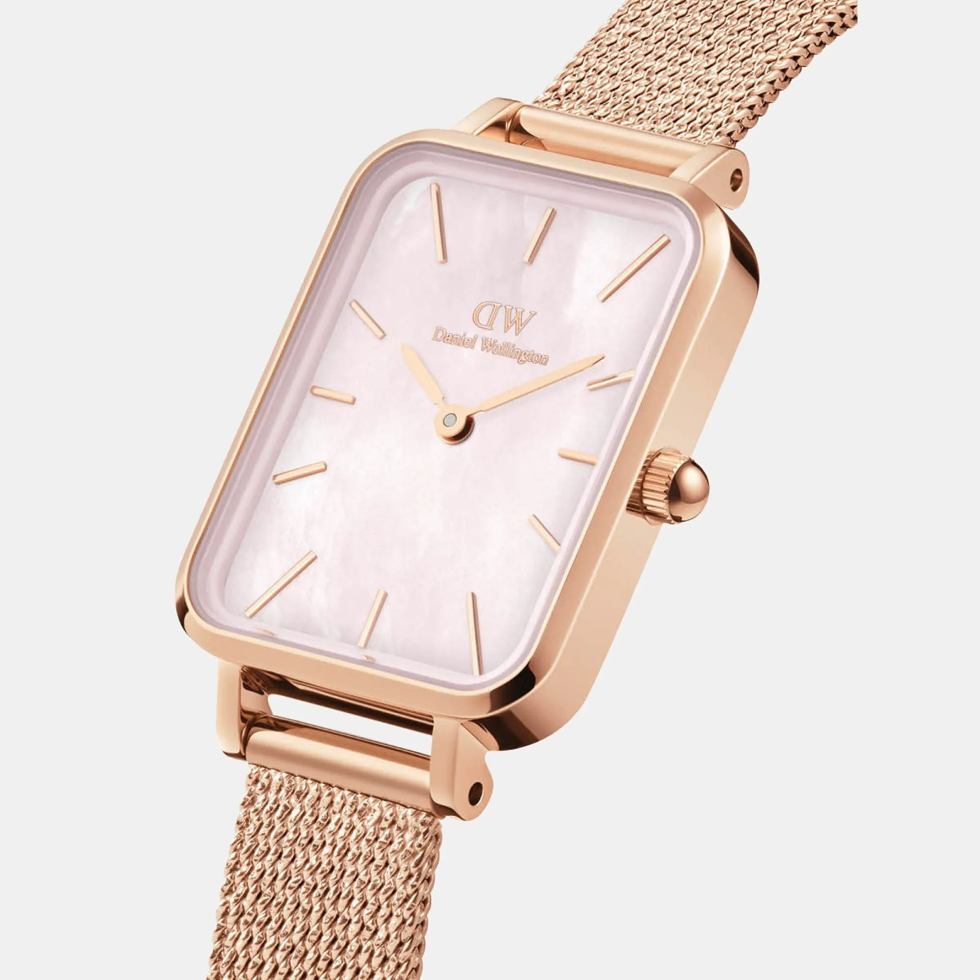 Quadro Women's Mother Of Pearl Analog Stainless Steel Watch DW00100510