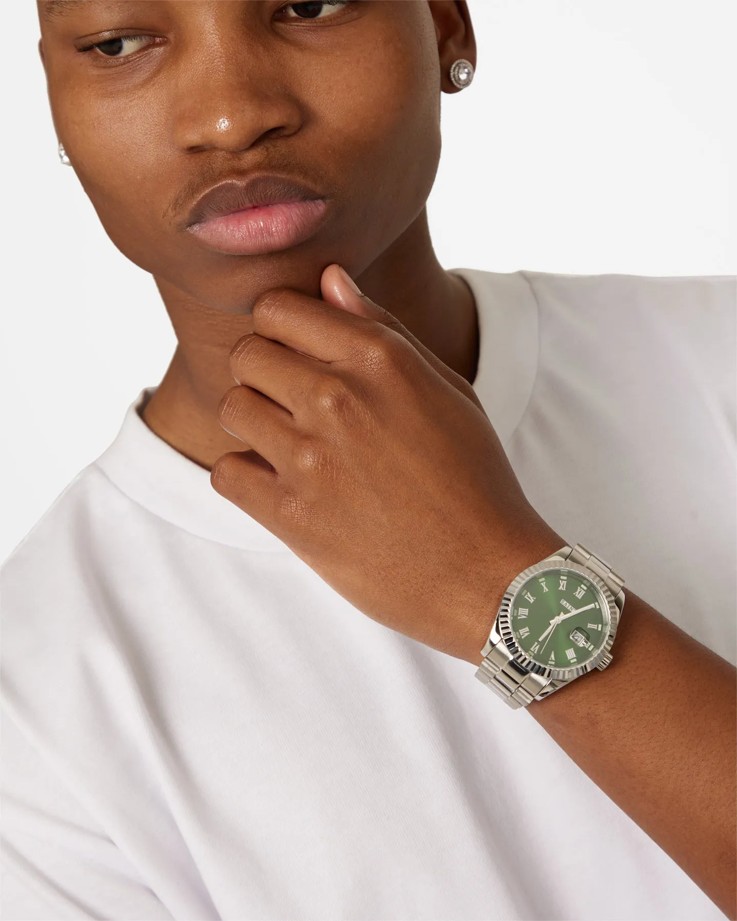 Saint Morta Felix Avila Watch Silver/Green