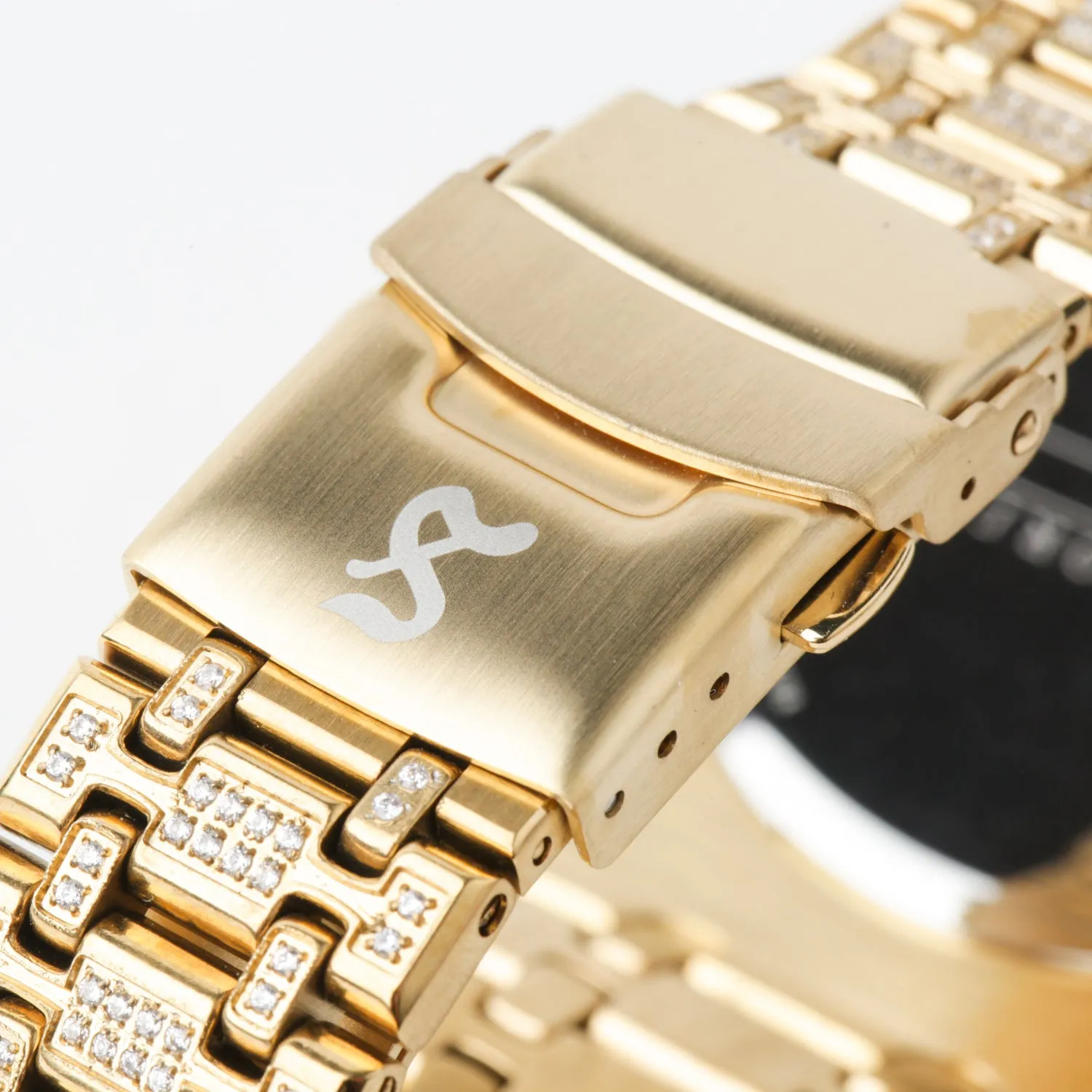 Saint Morta Premierre Watch Iced Gold
