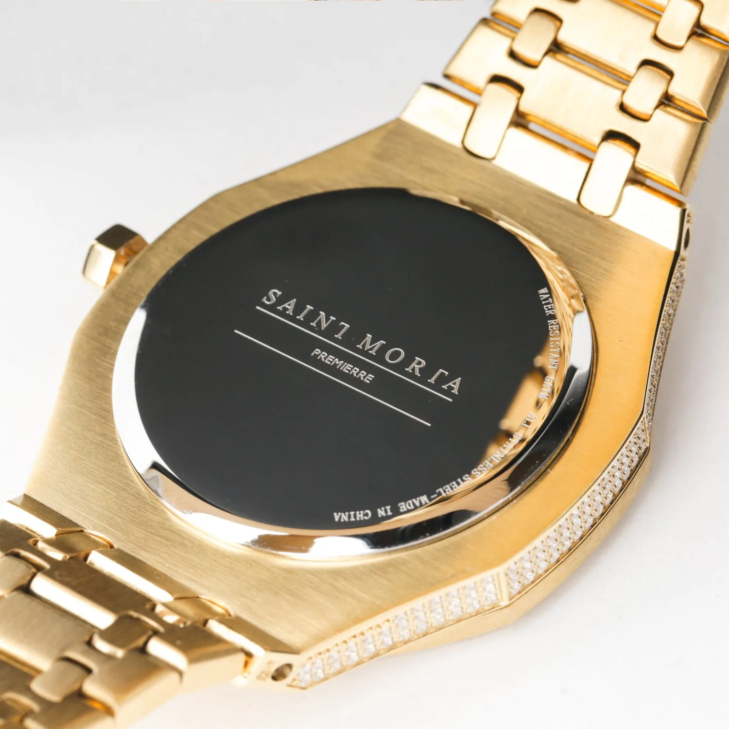 Saint Morta Premierre Watch Iced Gold