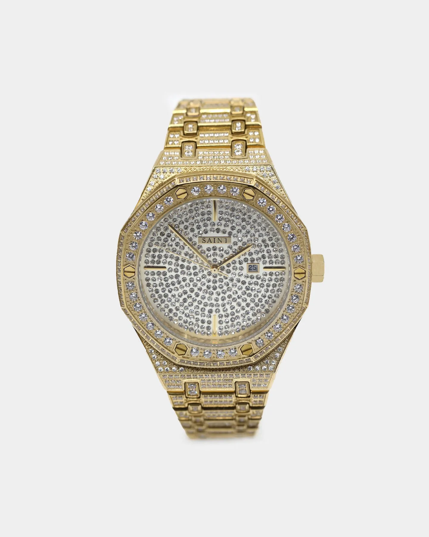 Saint Morta Premierre Watch Iced Gold
