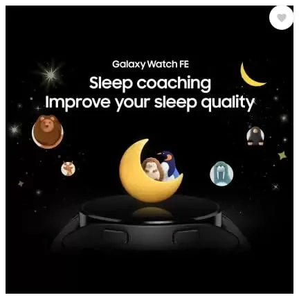 Samsung Galaxy Watch FE, 40mm BT, Sapphire Crystal Display, Sleep Coach, Fall Detection (Pink Strap, Small)