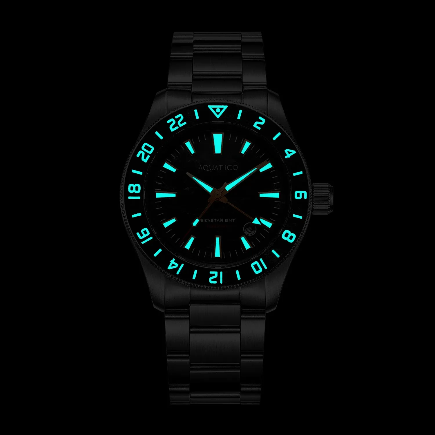 Sea Star GMT Blue Dial Pepsi Bezel Inlay