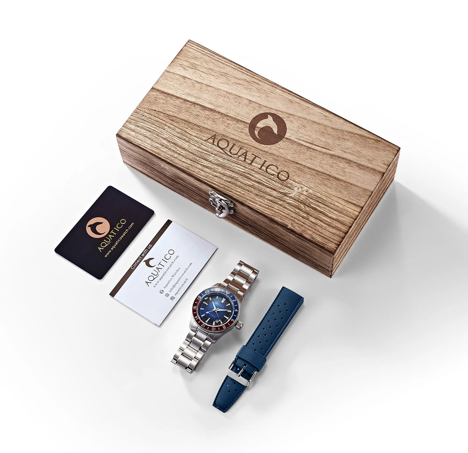 Sea Star GMT Blue Dial Pepsi Bezel Inlay