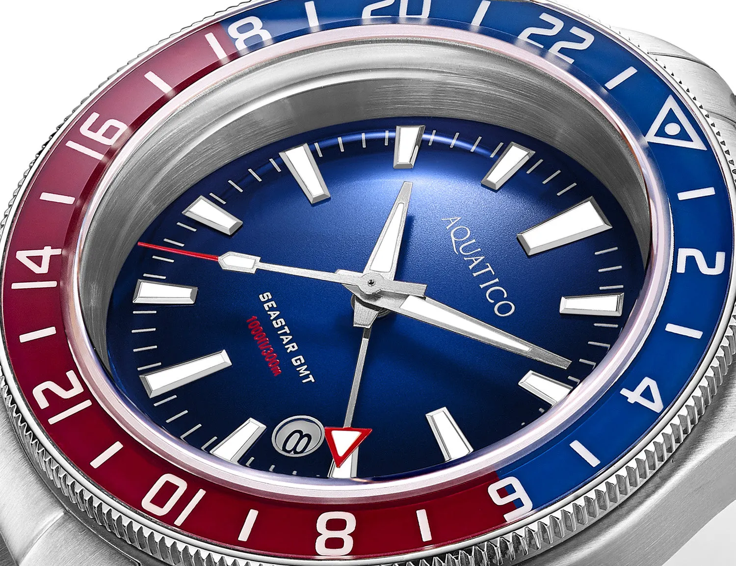 Sea Star GMT Blue Dial Pepsi Bezel Inlay